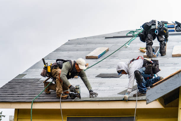 Professional Gutter Installation technician working in Gradyville, PA